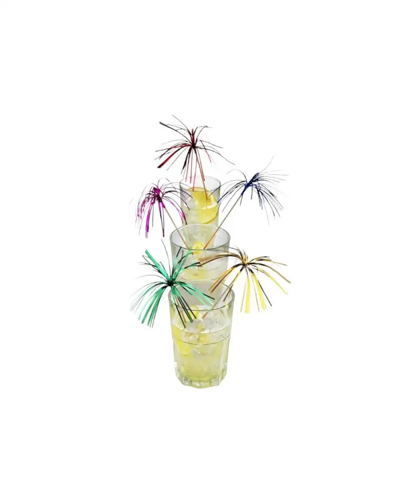 144-palmiers-verts-brillants-pour-cocktails-15cm-1