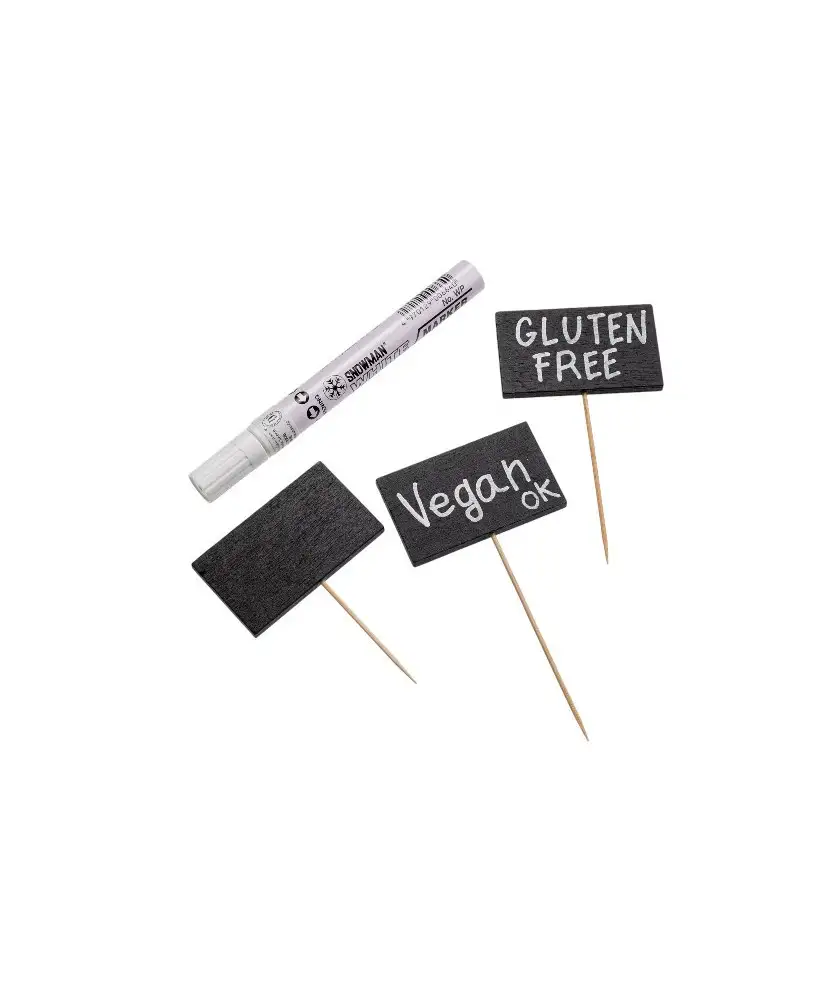 50-ardoises-en-bois-avec-piques-et-marqueur-blanc-inclus-12cm-1