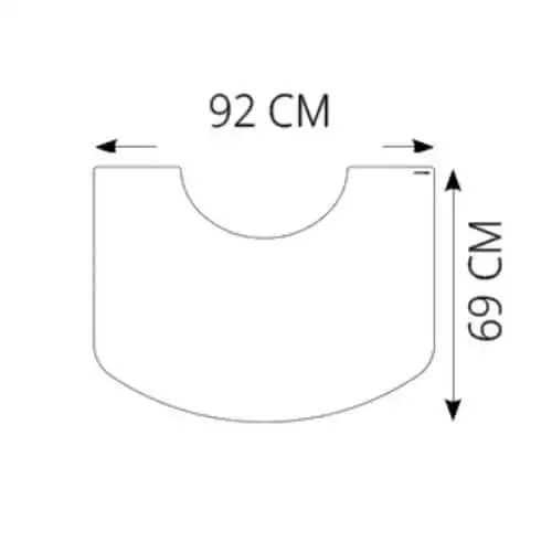 Accessoires-cheminee-Morsoe-Assiette-de-service-en-verre-6-mm-92-x-69-cm-6100-6800-1