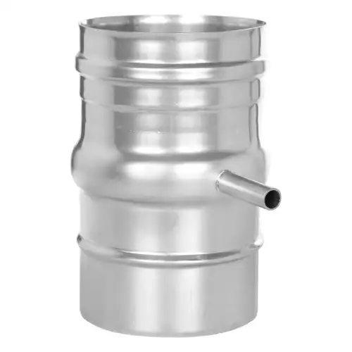 Edelstahlschornsttein-FU06111-Laengenelement-250mm-Kondensatfalle-einbau-horizontal-1