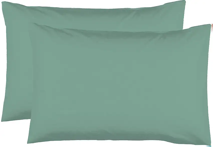 Lot-de-2-taies-50x70-coton-VERT-tilleul-1