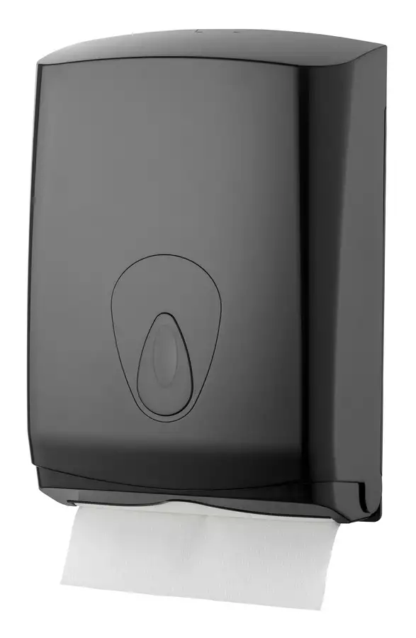 Papierhandtuchspender-Handtuchspender-Papierhandtuchhalter-PQBMidiH-Midi-Kunststoff-Schwarz-468254-1