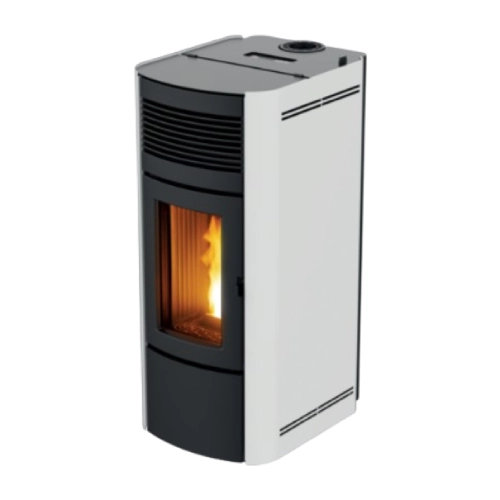 Pelletofen-RED-Aster-Multiair-10-XUP-S1-Seitenverkleidung-Stahl-Weiss-1