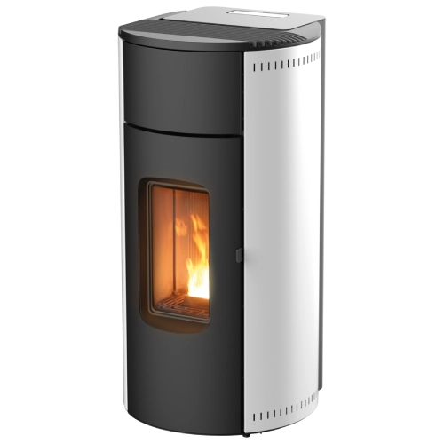 Pelletofen-RED-Kunal-Air-6-XUP-S1-Seitenverkleidung-Stahl-Weiss-1