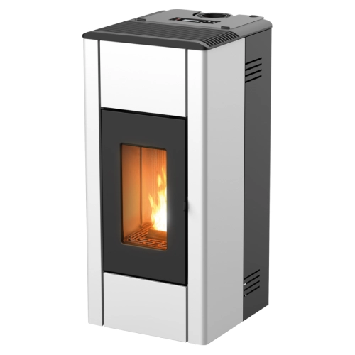 Pelletofen-RED-Ren-Air-8-XUP-S1-Seitenverkleidung-Stahl-Weiss-1