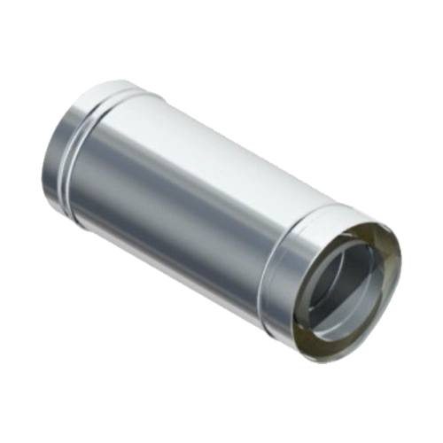 Rohr-500-mm-kuerzbar-mit-Doppelwandfutter-und-Klemmband-Raab-DW-FU-1