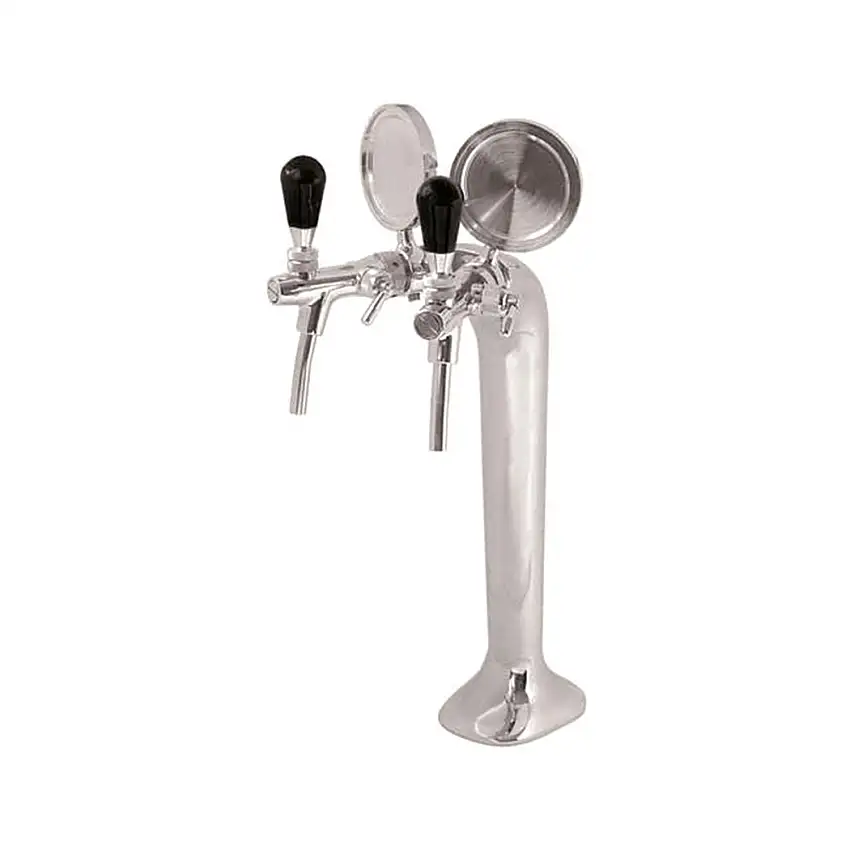 Schanksaeule-Chrom-2-leitig-elegant-Topp-Qualitaet-Paketpreis-_1-1