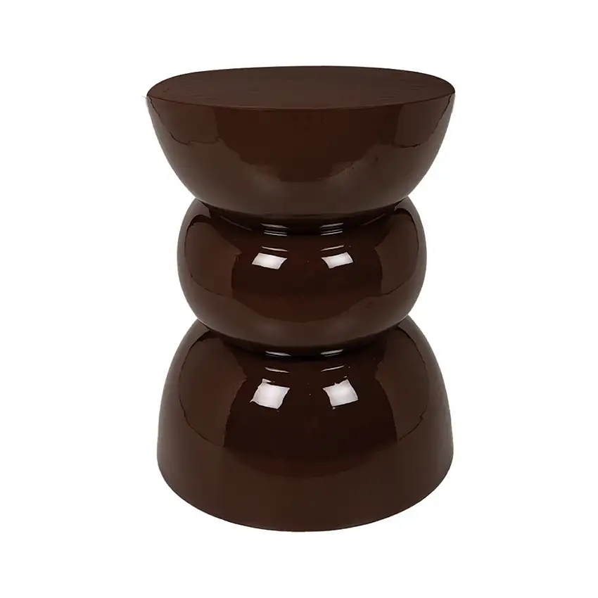 bout-de-canape-en-metal-laque-marron-1