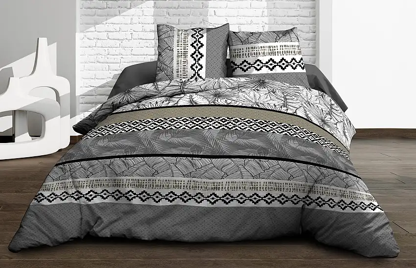 housse-de-couette-feuillage-gris-1