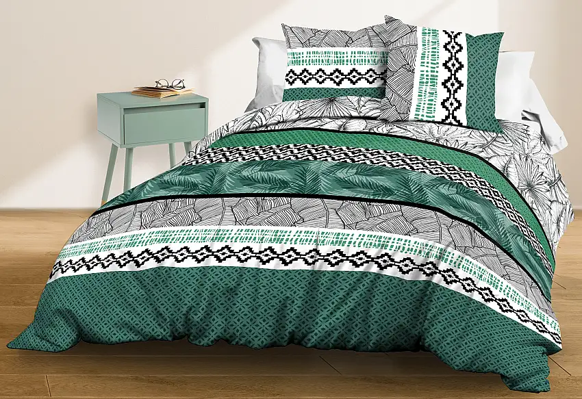 housse-de-couette-feuillage-vert-1