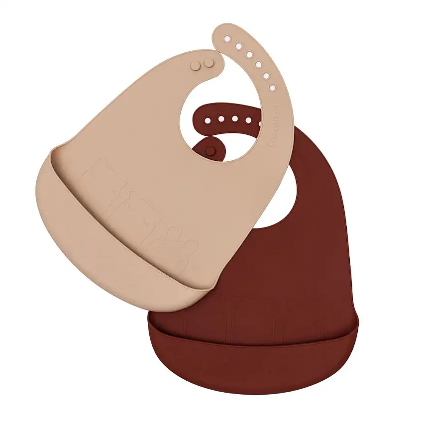 lot-de-2-bavoirs-en-silicone-terracotta-et-beige-1