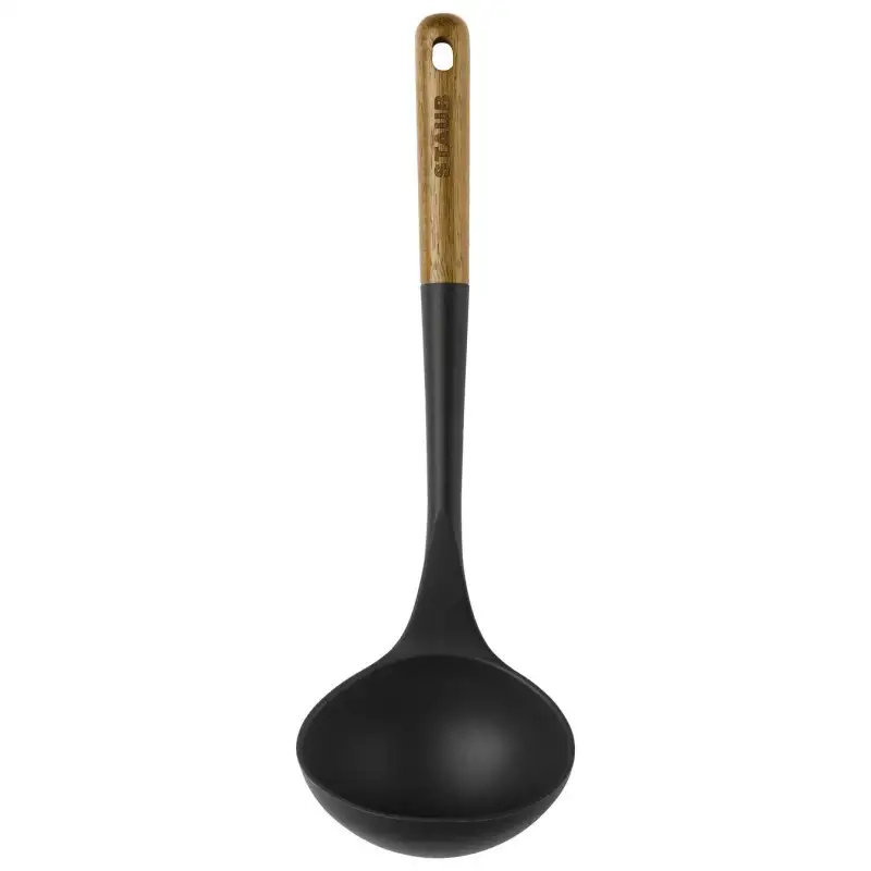 louche-a-soupe-silicone-noir-manche-bois-31-cm-1
