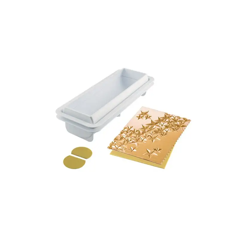 moule-rigide-feuille-en-silicone-3d-buche-starlight-1