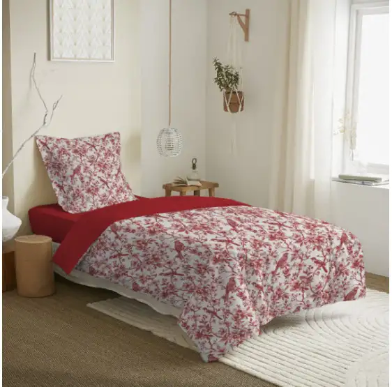 parure-de-couette-2-pieces-100-coton-140-x-200-cm-berangerer-ouge-1