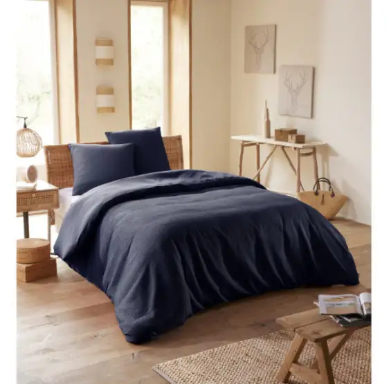 parure-de-couette-260x240cm-2-taies-d-oreiller-65x65cm-nid-d-abeille-ardoise-1