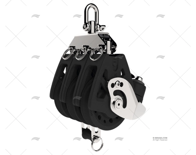 poulie-triple-avec-coinceur-noire-lewmar-poulies-imnasa-ref-l29925010bk-1