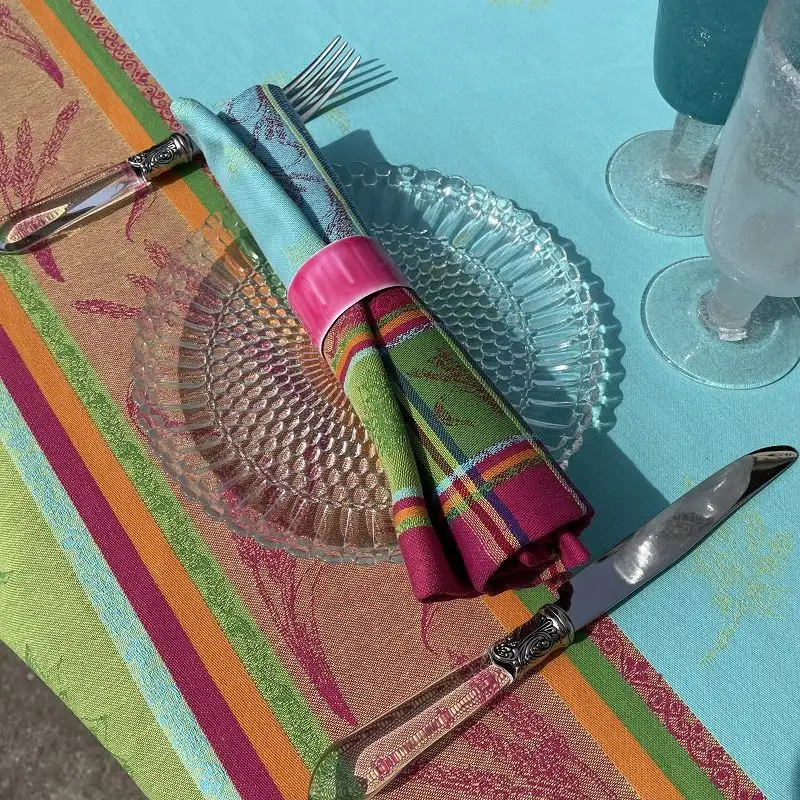 serviette-de-table-jacquard-cezanne-turquoise-tissus-toselli-1