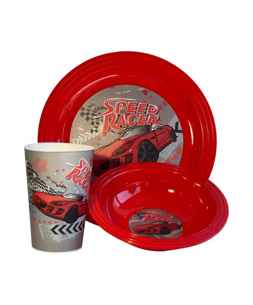 set-speed-racer-de-3-pieces-petit-dejeuner-enfant-bol-verre-et-assiette-1-1