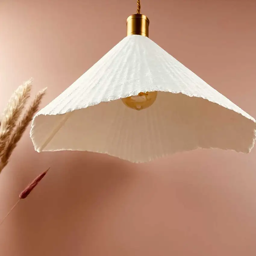 suspension-abat-jour-sam-conique-en-papier-gaufre-blanc-d36cm-electrifiee-1