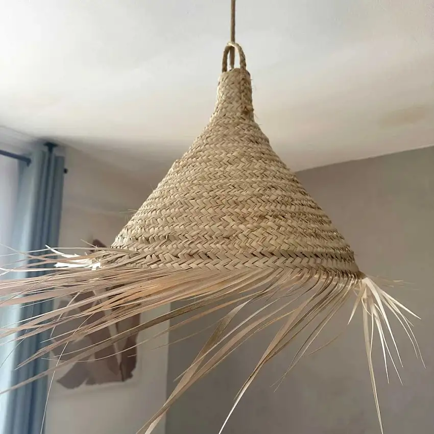 suspension-conique-en-paille-chevelue-2