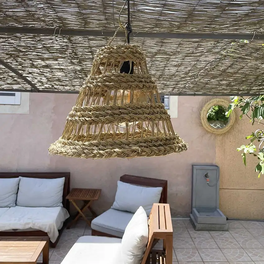 suspension-naturelle-ajouree-h30cm-conique-fibre-alfa-tressee-1