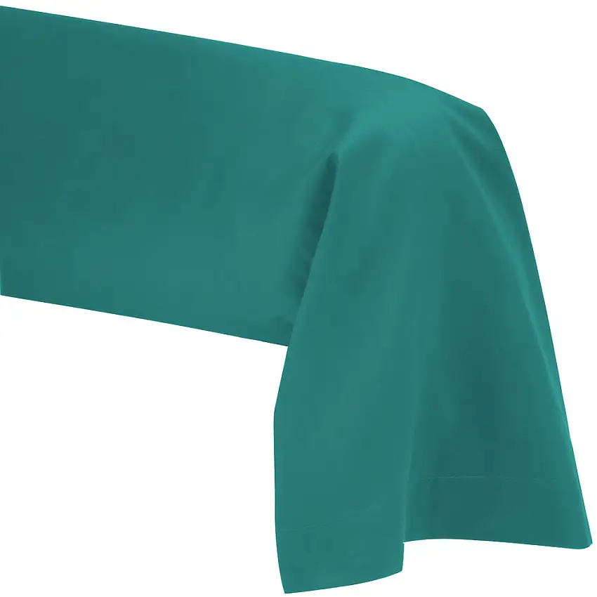 taie-de-traversin-pur-coton-vert-turquoise-1