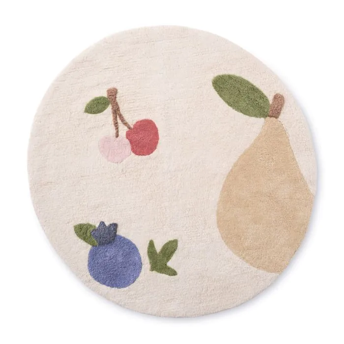 tapis-rond-enfant-lavable-avec-design-fruit-et-couleurs-beige-multi-petite-amelie-1